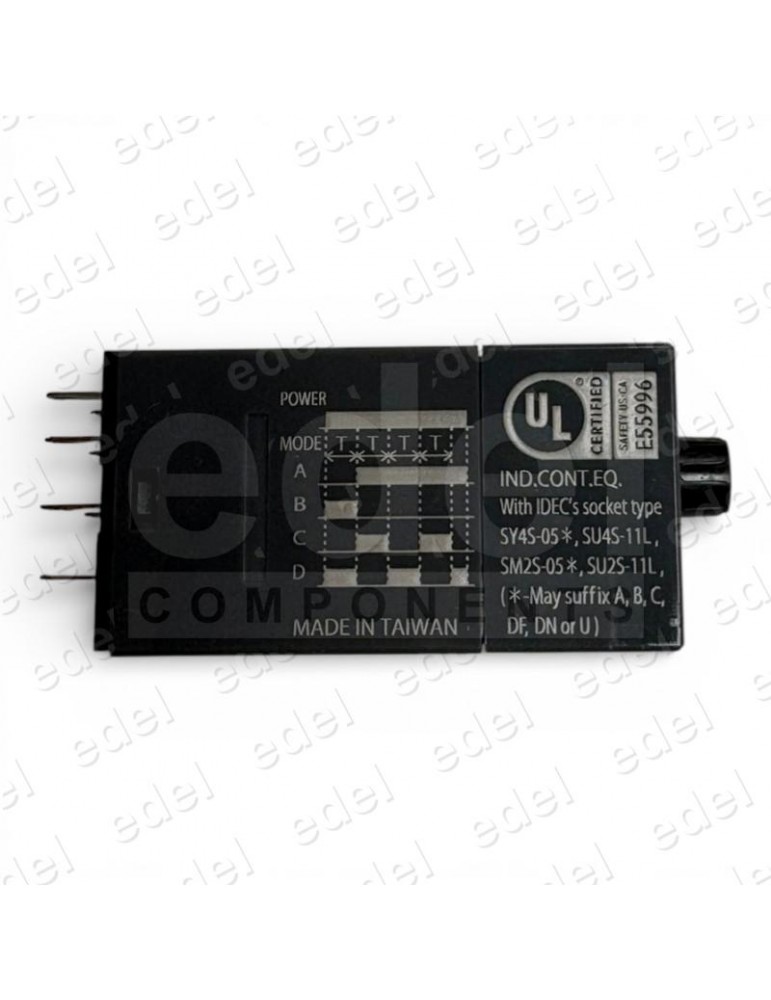 RELÉ TEMPORIZADOR IDEC DPDT 5A 240VAC GT5Y-2SN