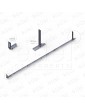 KIT DE SOPORTE BARRERA LENDHER LWAS36 ESTÁTICA ( UNIVERSAL )