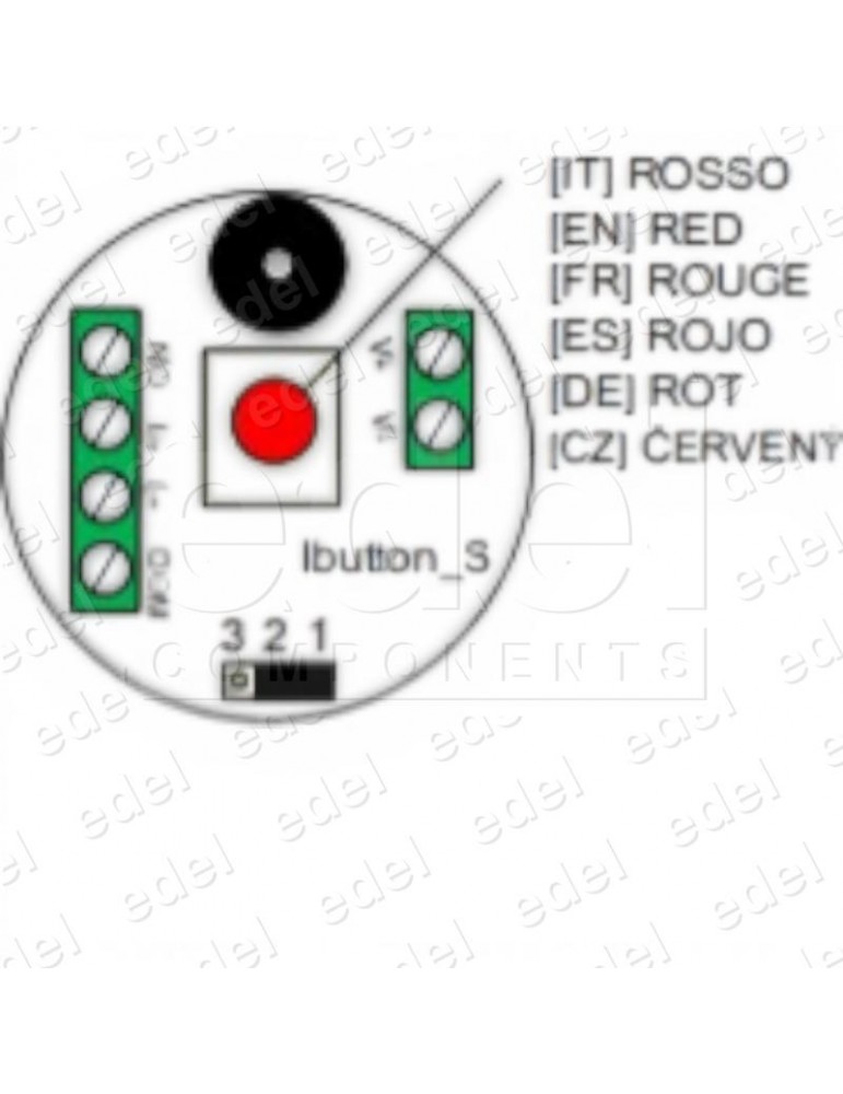LLAVIN ELECTRONICO VEGA BIESTABLE ROJO 1224VDC