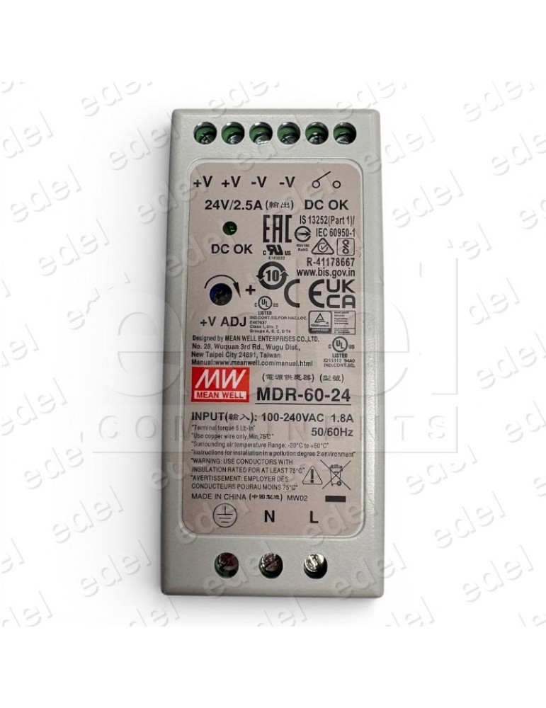 FUENTE DE ALIMENTACIÓN MEAN WELL MDR-60-24