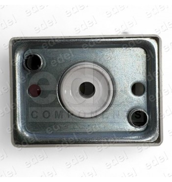 CUERPO PULSADOR SQ 1 LUM. LATERAL ROJO 24V 1C