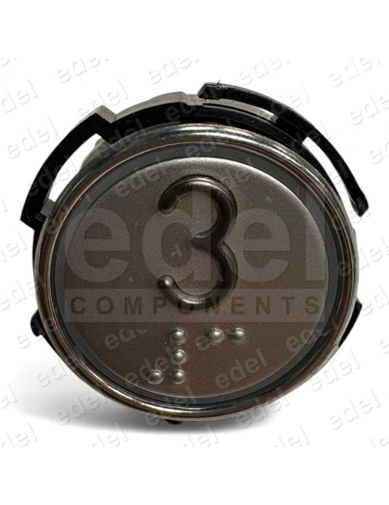 BOUTON SCHAEFER RT 42  AVEC BRAILLE ROUGE INOX 3