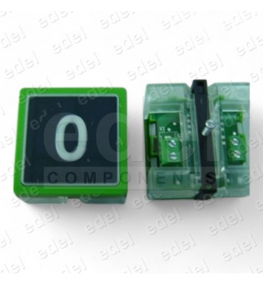 2APENRM1SA20 PUSH BUTTON MP IMPULSE ATORN. MB/VS S/BR. EN8170 BLUE WITH RING GREEN MAIN FLOOR 0