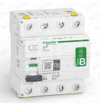 INT. DIFERENCIAL 4P 40A 30MA TIPO B SI ACTI9 IID