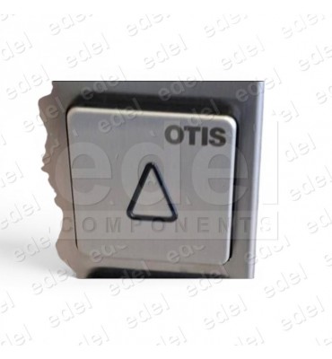 PULSADOR PISO OTIS FLECHA SUBIDA AZUL C LOGO OTIS