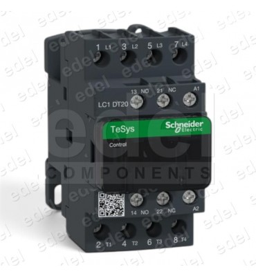 CONTACTOR LC1DT20P7 20A 230VAC 4P 4NO AC1