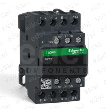 CONTACTOR LC1DT20P7 20A 230VAC 4P 4NO AC1