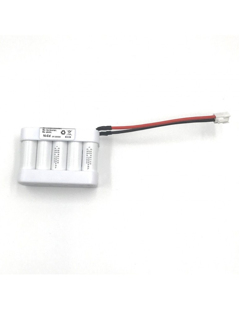 M2322-1+CONECTOR PACK BATTERY 12V NiCd 1000 MAh. BB + CAP AND CONNECTORS