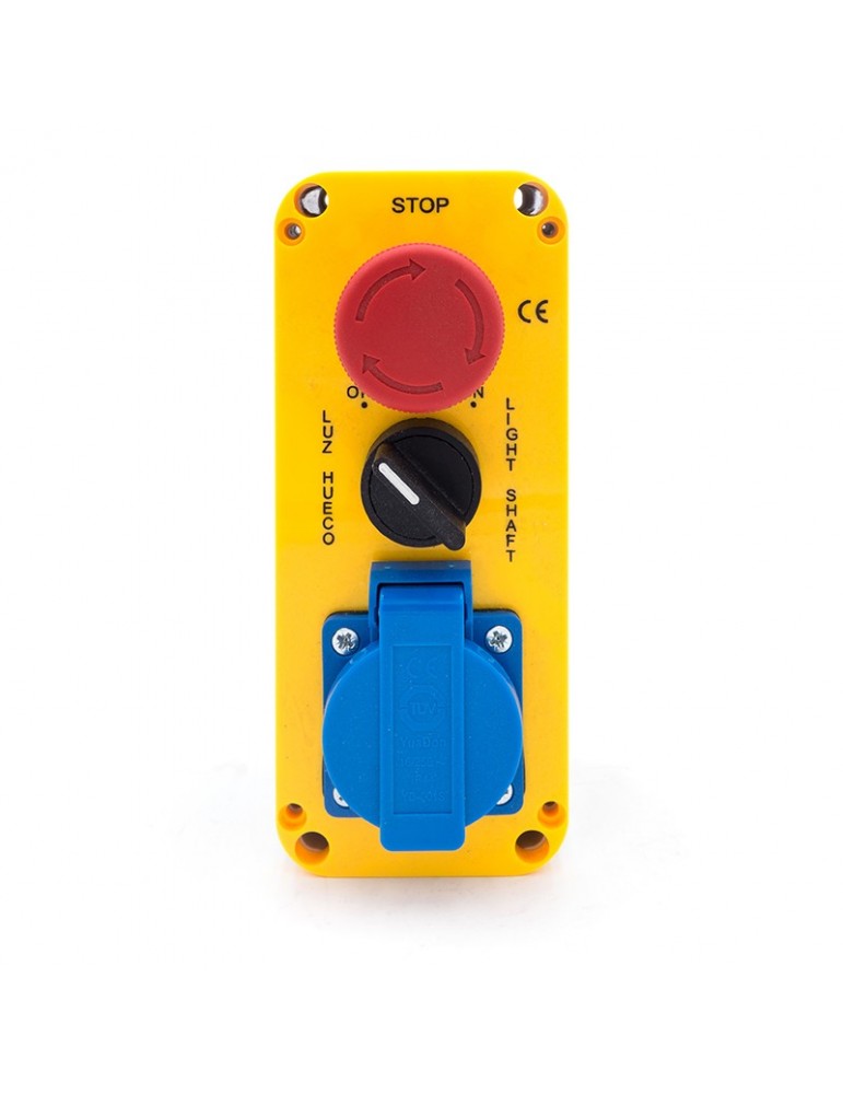 LAY5-JBES325 STOP PANEL + SELECTOR + PLUG SCHUKO