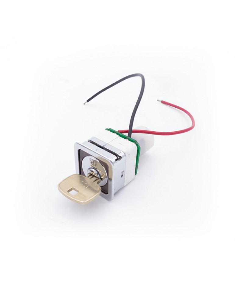 KEYSWITCH IRIMAR CHROMO WITH SAFETY KEY WITH LIGHT 24V