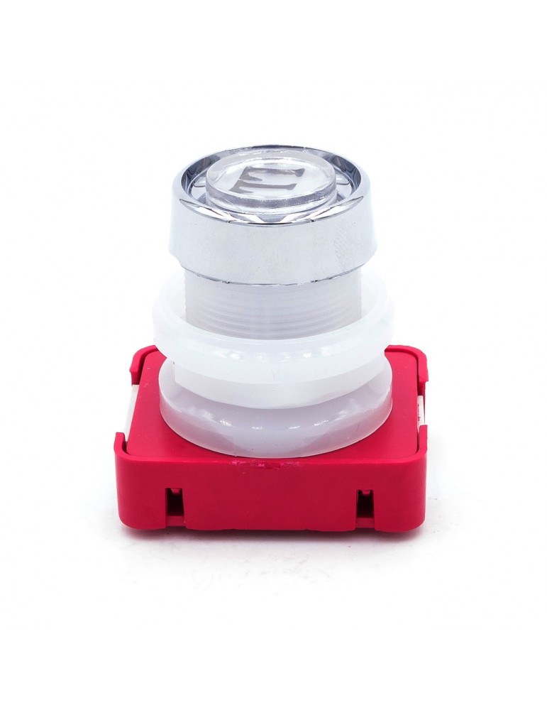 111T2 000124 BOUTON JMT T2 1NO  LUM. 24V LED ROUGE  LL