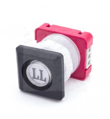 111T4 000112 BOUTON JMT T4 1NO  LUM. 24V LED ROUGE  LL