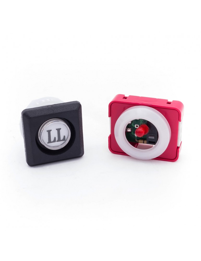 111T4 000112 PUSH BUTTON JMT T4 1NO  LIGHT 24V LED RED  LL