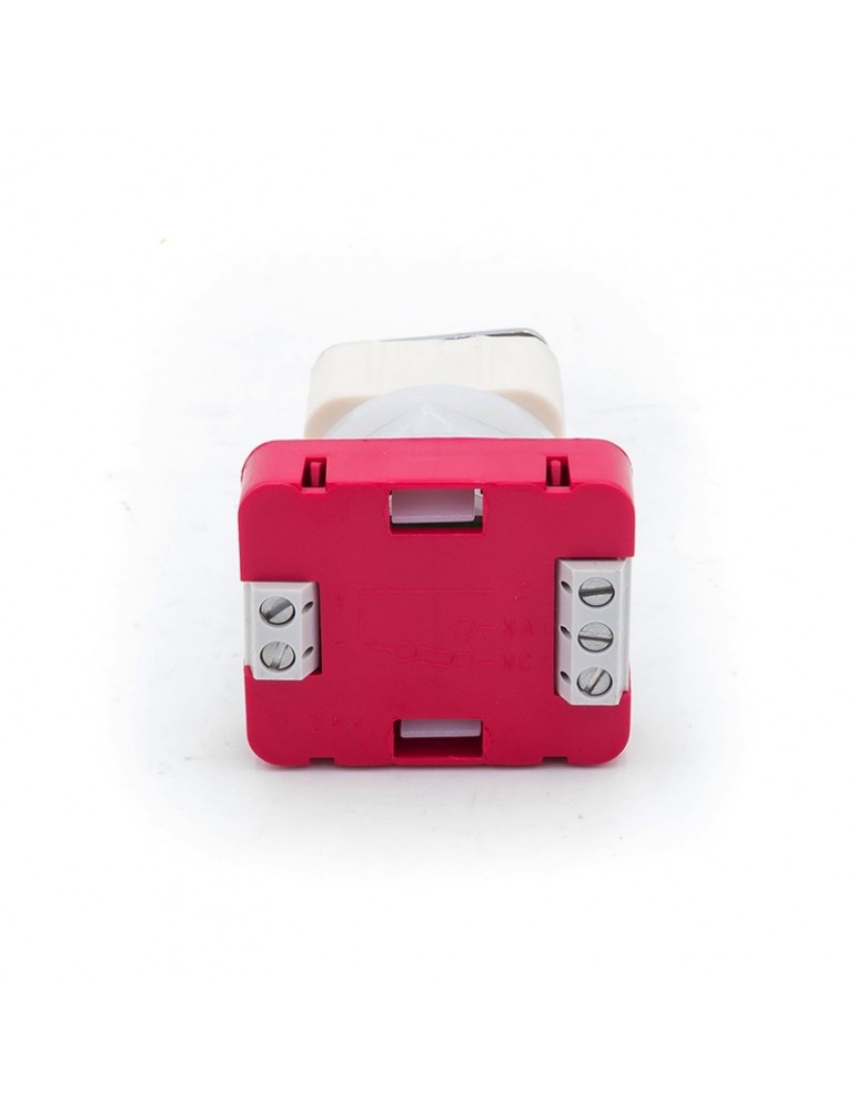 111TA 000124 BOUTON JMT TA 1NO  LUM. 24V LED ROUGE  0