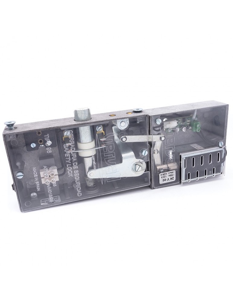 03.096.0F.EL SERRURE SECURITÉ GERVALL ACC.ELECTRIQUE 24 VDC PÊNE BISEAUTÉ SANS CONTACT AUXILIAIRE SANS MAIN