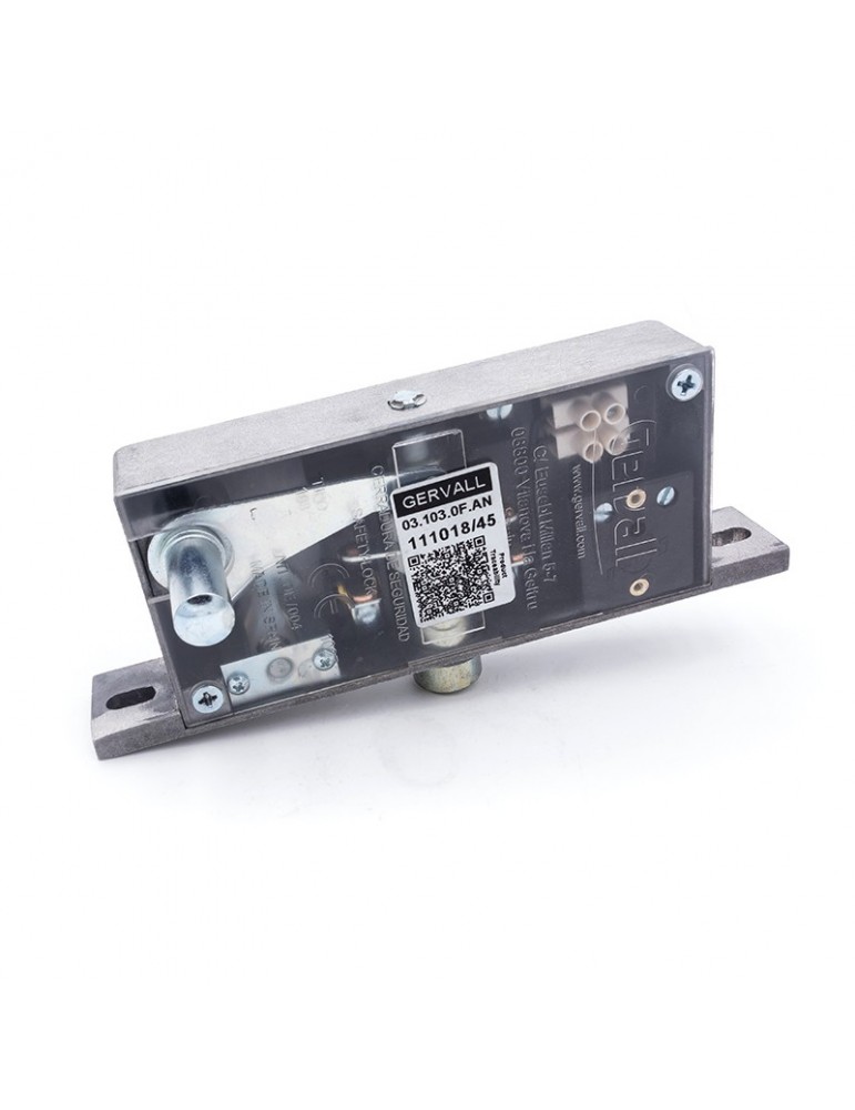 03.103.00.AN SAFETY LOCK GERVALL SIDE ACT. SLIM FRAME FLAT LOCKING PIN WITH AUX. CONTACT LONG BRIDGE NO HAND