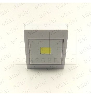 SQUARE LED FLASHLIGHT WITH ADHESIVE AND MAGNET