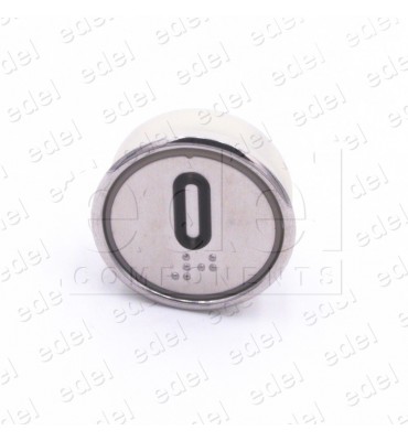 BOUTON HUNTER MD-7 1NO  LUM. 24V ROUGE "0"