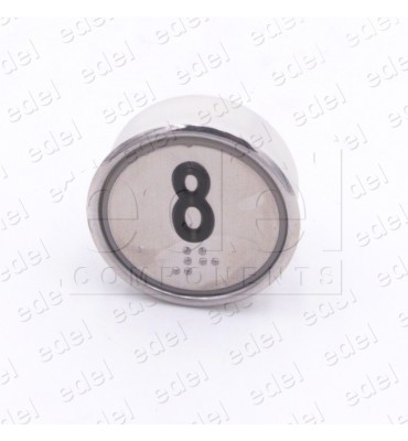 PUSH BUTTON HUNTER MD-7 1NO LIGHT 24V RED "8"