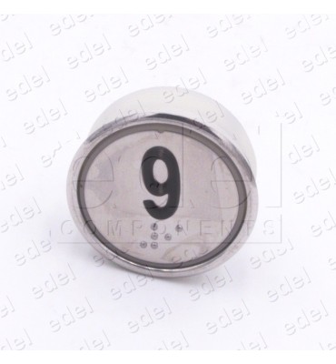 PUSH BUTTON HUNTER MD-7 1NO LIGHT 24V RED "9"