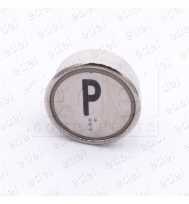 BOUTON HUNTER MD-7 1NO  LUM. 24V BLEU "P"