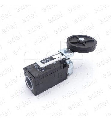 CONTACTO DE PLASTICO CABEZA ROTATIVA PALANCA REGULABLE CON RODILLO 50MM