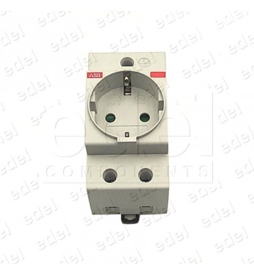 M1175 ENCHUFE ABB MODULAR SCHUKO 16A 250V CARRIL DIN