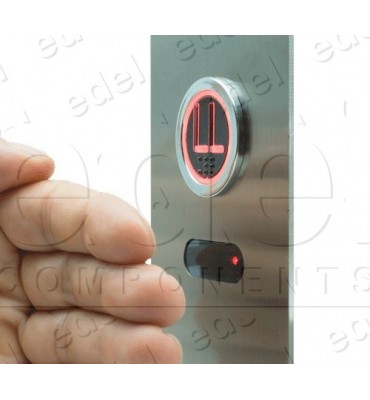 PULSADOR SENSITIVO EDEL-64437 TOUCHLESS + MIRILLA