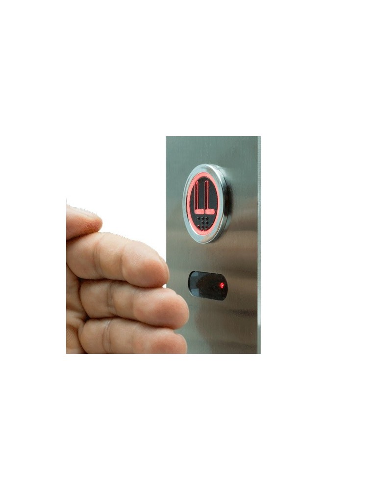 PULSADOR SENSITIVO EDEL-TOUCHLESS + MIRILLA