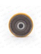 GALET 125 X 26 EXCENTRIQUE AVEC ROULLEMENT FEMELLE