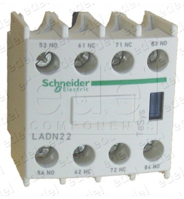 LADN22 BLOC AUX. CONTACTEUR SCHNEIDER TELEMECANIQUE 2NO+2NC FRONT.
