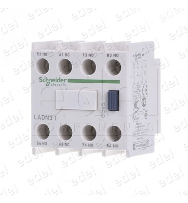 LADN31 BLOC AUX. CONTACTEUR SCHNEIDER TELEMECANIQUE 3NO+1NC FRONT.