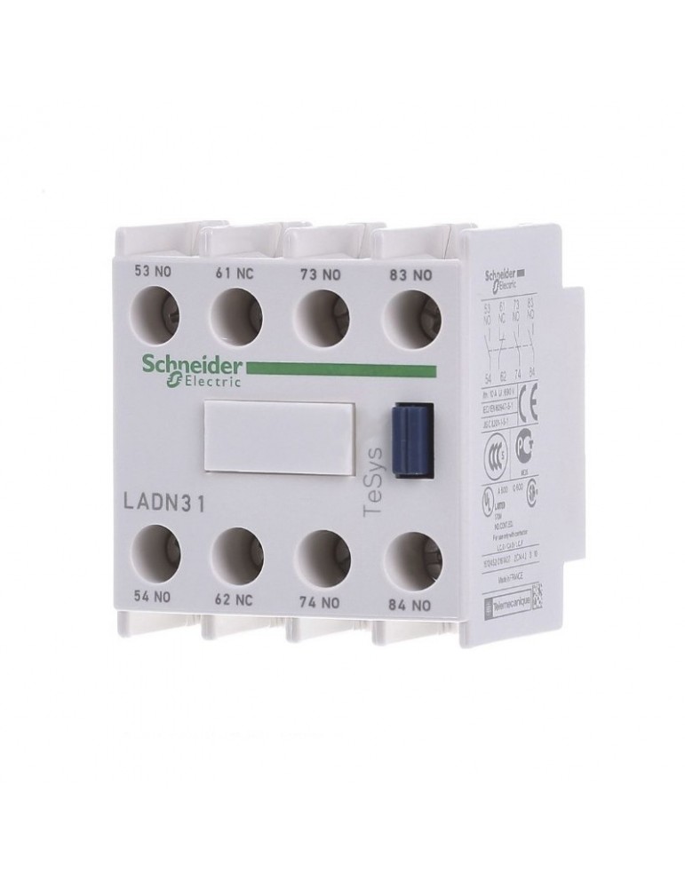 LADN31 BLOQUE AUXILIAR CONTACTOR SCHNEIDER TELEMECANIQUE 3NA+1NC FRONTAL