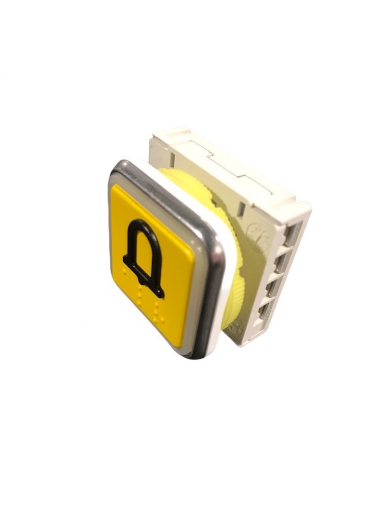 BLXAF44MR.MQ ALR BOUTON DMG BLX 2NO 1NC 24V ROUGE INOX ALARME