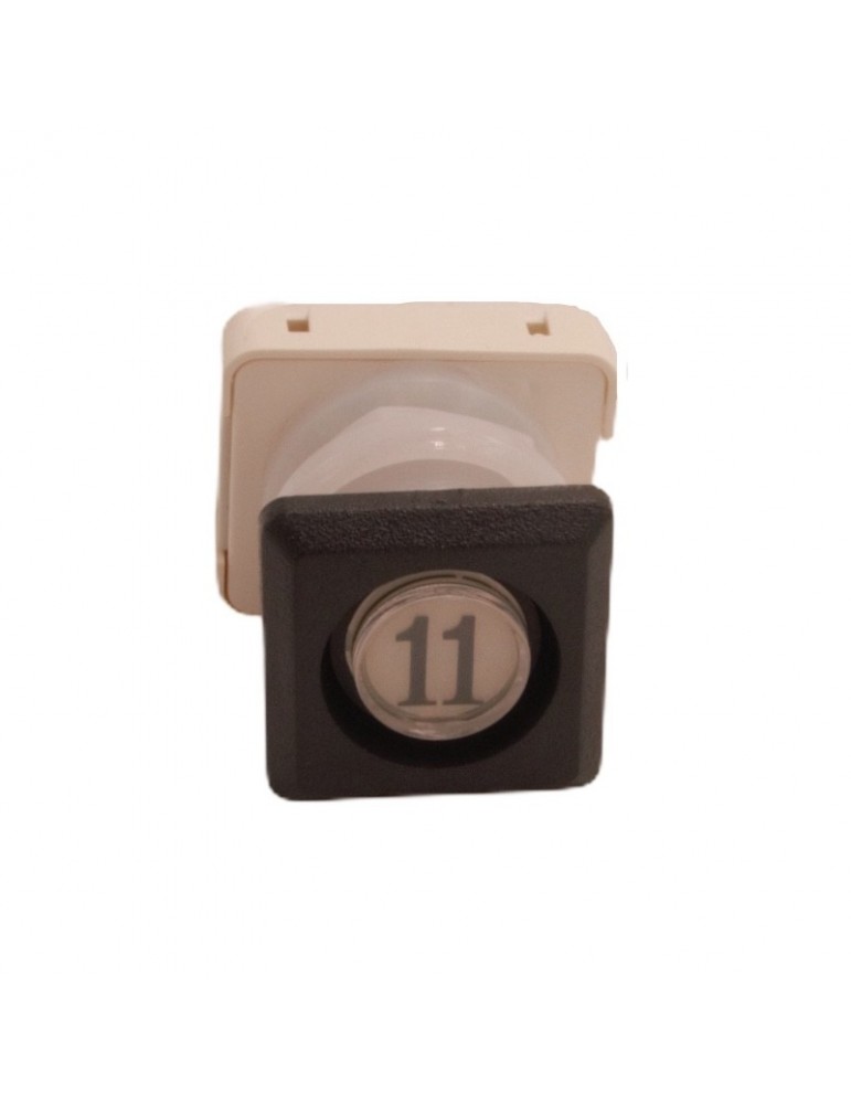 111T4 000112 BOUTON JMT T4 1NO  LUM. 24V LED ROUGE  11