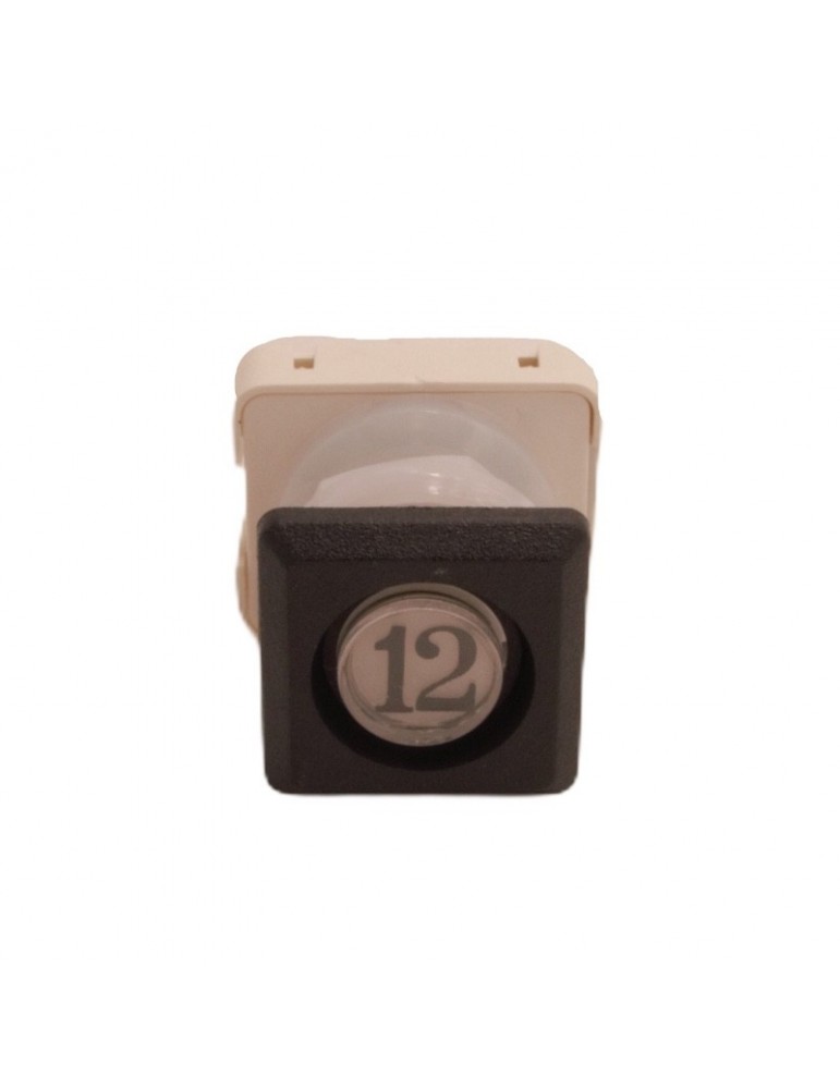 111T4 000112 BOUTON JMT T4 1NO  LUM. 24V LED ROUGE  12