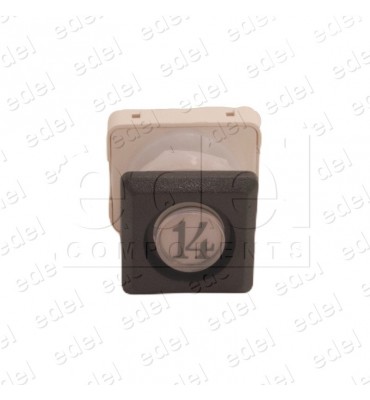 111T4 000112 BOUTON JMT T4 1NO  LUM. 24V LED ROUGE  14