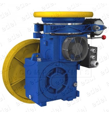 KIT WINCH LINCE SASSI AC2 4 KW 1:49 PULLEY 560 X 4 X 8 - 0,9 m/s - 425 KG