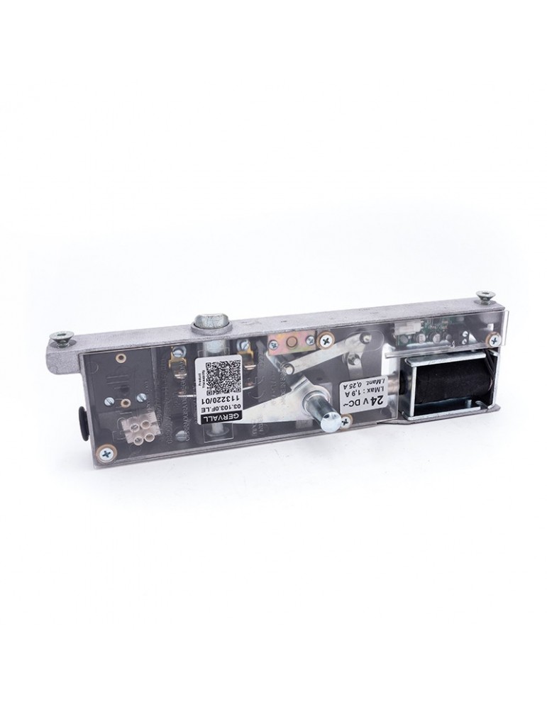 03.103.0F.EL SAFETY LOCK GERVALL ELECTRIC.  ACTION  SLIM FRAME CHAMFERED LOCKING PIN W/OUT AUX.CONTACT LONG BRIDGE NO HAND