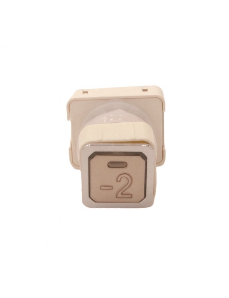 111TA 000124 BOUTON JMT TA 1NO  LUM. 24V LED ROUGE  -2
