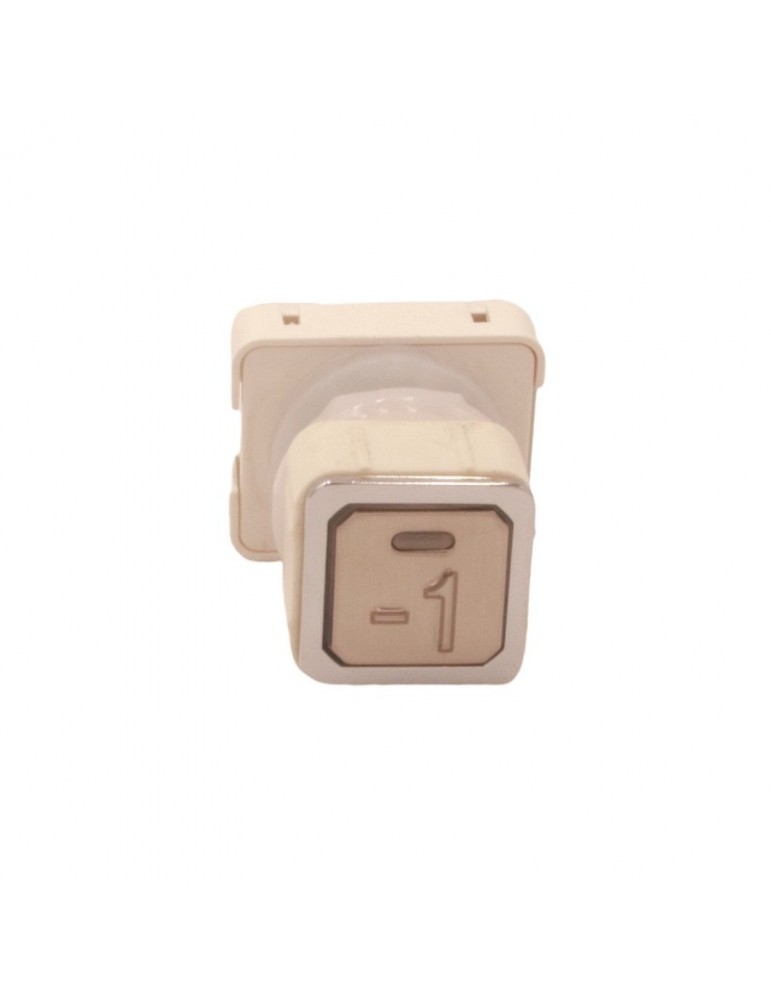 111TA 000124 BOUTON JMT TA 1NO  LUM. 24V LED ROUGE  -1