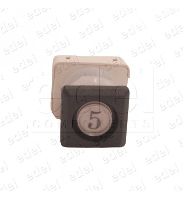 111T4 000112 BOUTON JMT T4 1NO  LUM. 24V LED ROUGE  5