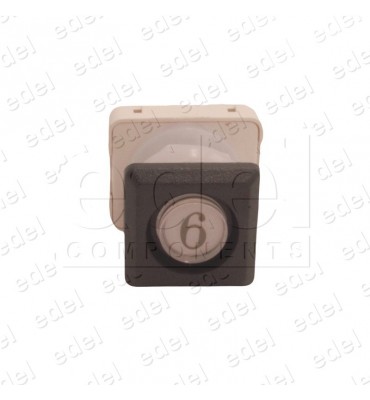 111T4 000112 BOUTON JMT T4 1NO  LUM. 24V LED ROUGE  6