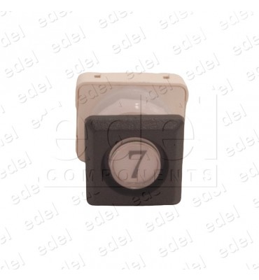 111T4 000112 BOUTON JMT T4 1NO  LUM. 24V LED ROUGE  7