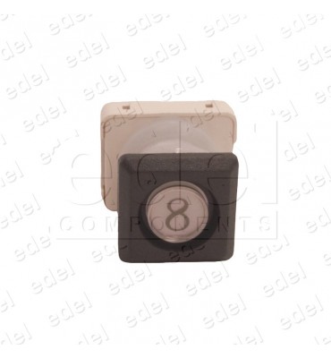 111T4 000112 BOUTON JMT T4 1NO  LUM. 24V LED ROUGE  8