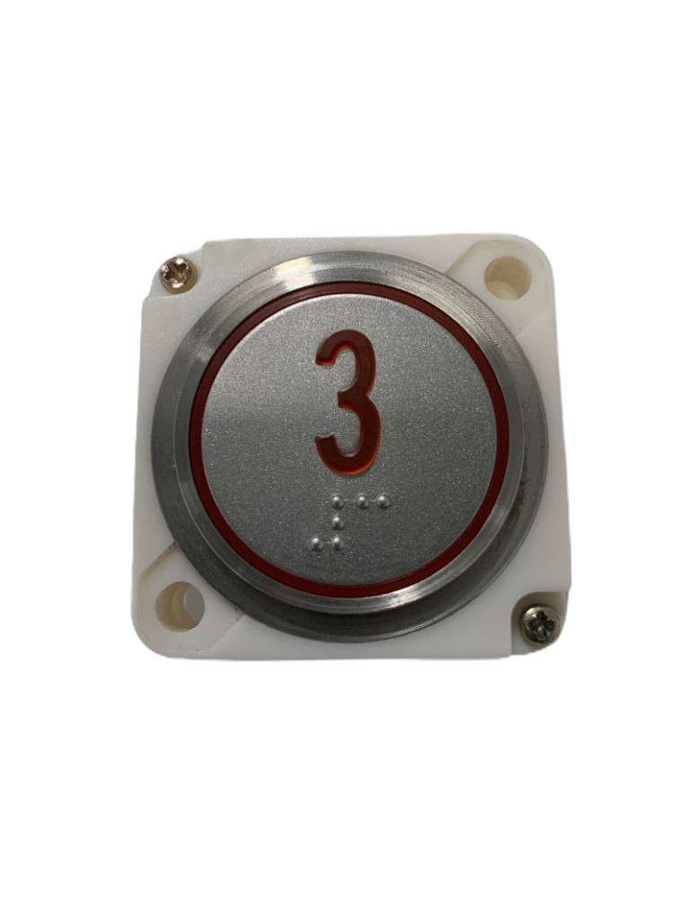 PUSH BUTTON FAIN ROUND RED LED BRAILLE (3)