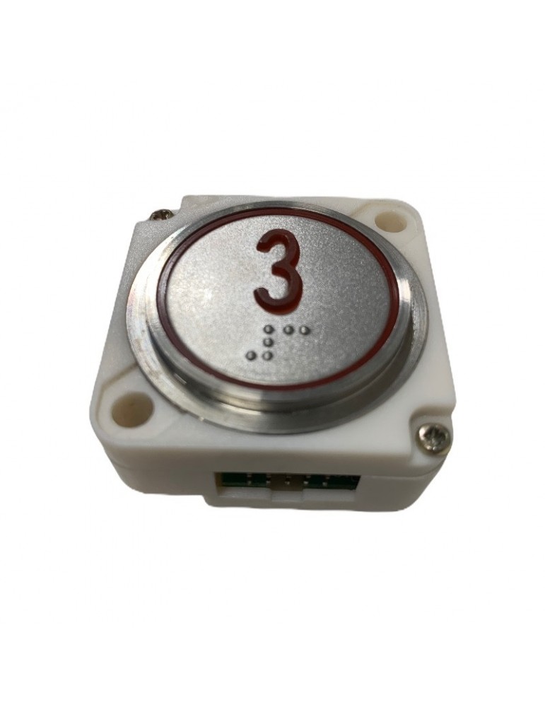 PUSH BUTTON FAIN ROUND RED LED BRAILLE (3)