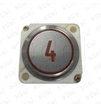 PUSH BUTTON FAIN ROUND RED LED BRAILLE (4)