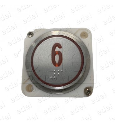 PULSADOR FAIN REDONDO LED ROJO BRAILLE (6)