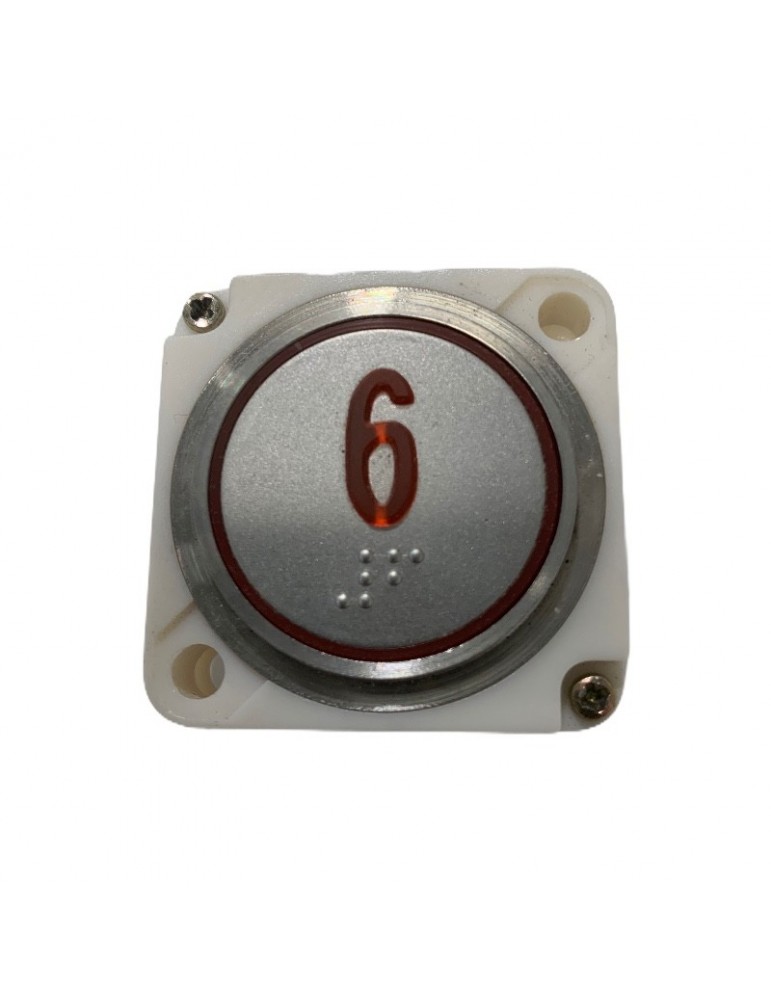 PULSADOR FAIN REDONDO LED ROJO BRAILLE (6)